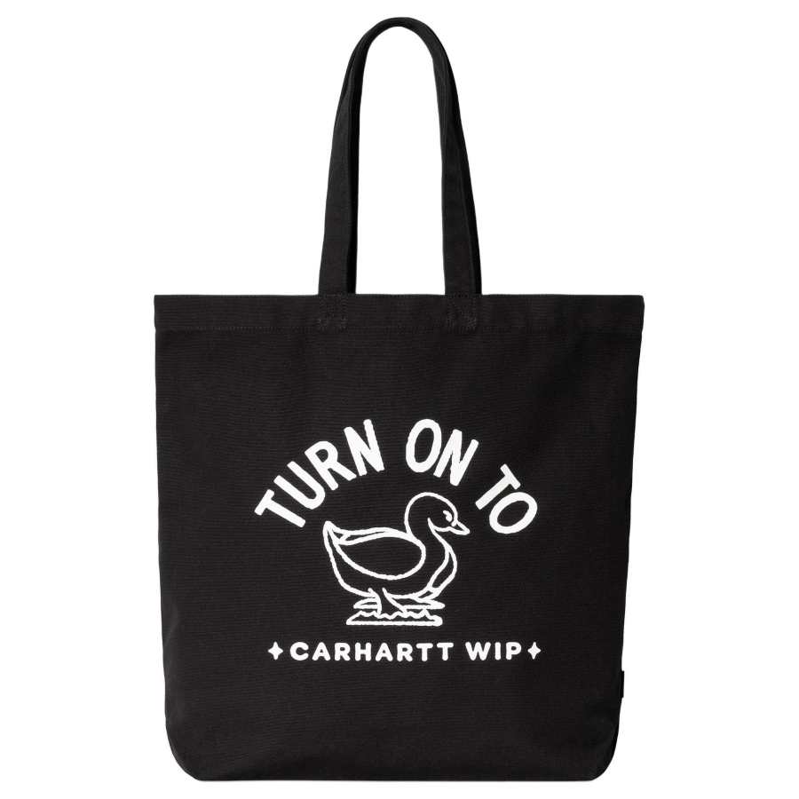Carhartt WIP Cotton Tote Bag, Shopping Bag, Handbag, Shoulder Bag Regular Unisex Black