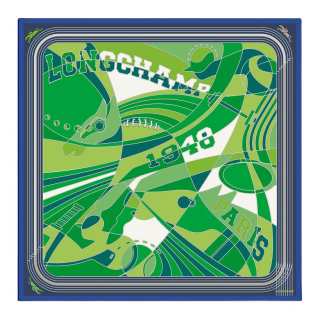 LONGCHAMP Silk Scarves Women's Green