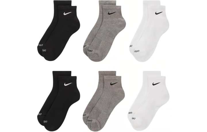 Nike Nike Mid Calf Socks Unisex 6 Pack