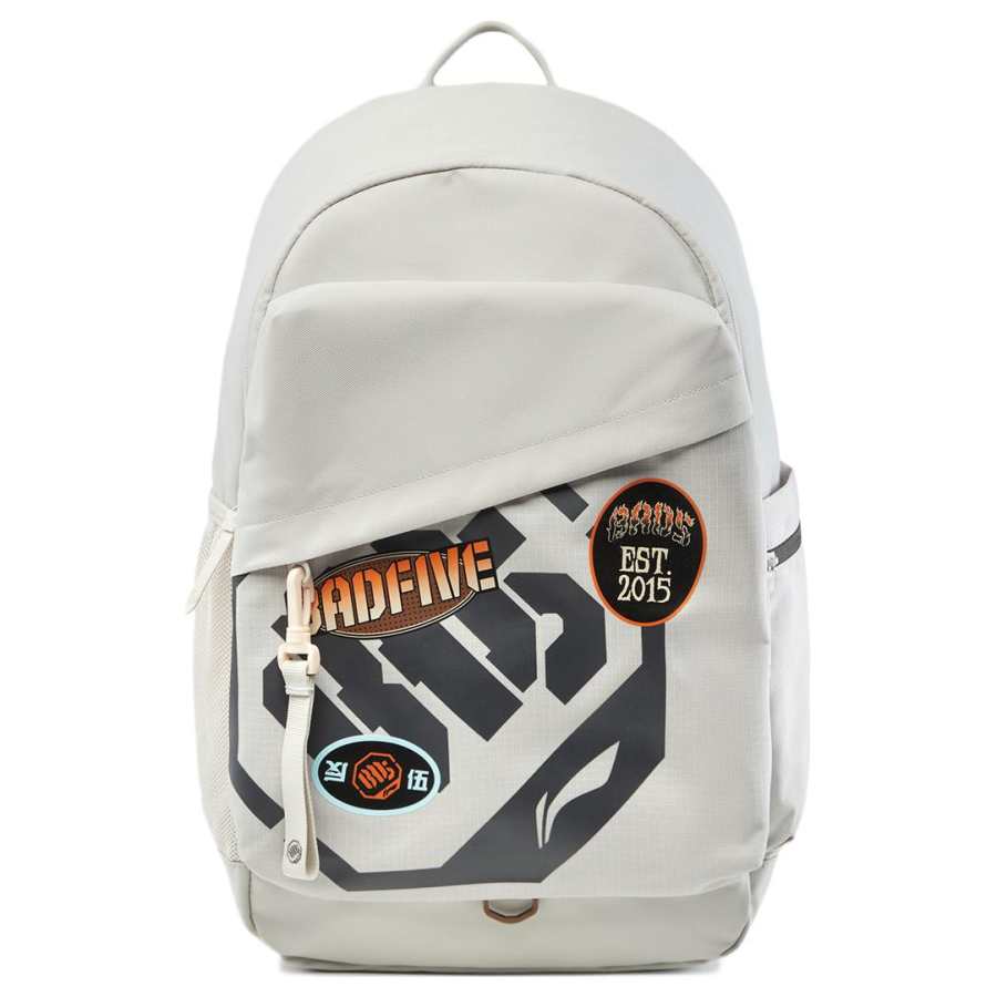 Li-Ning Li Ning Polyester Backpack Regular Unisex Oat Gray