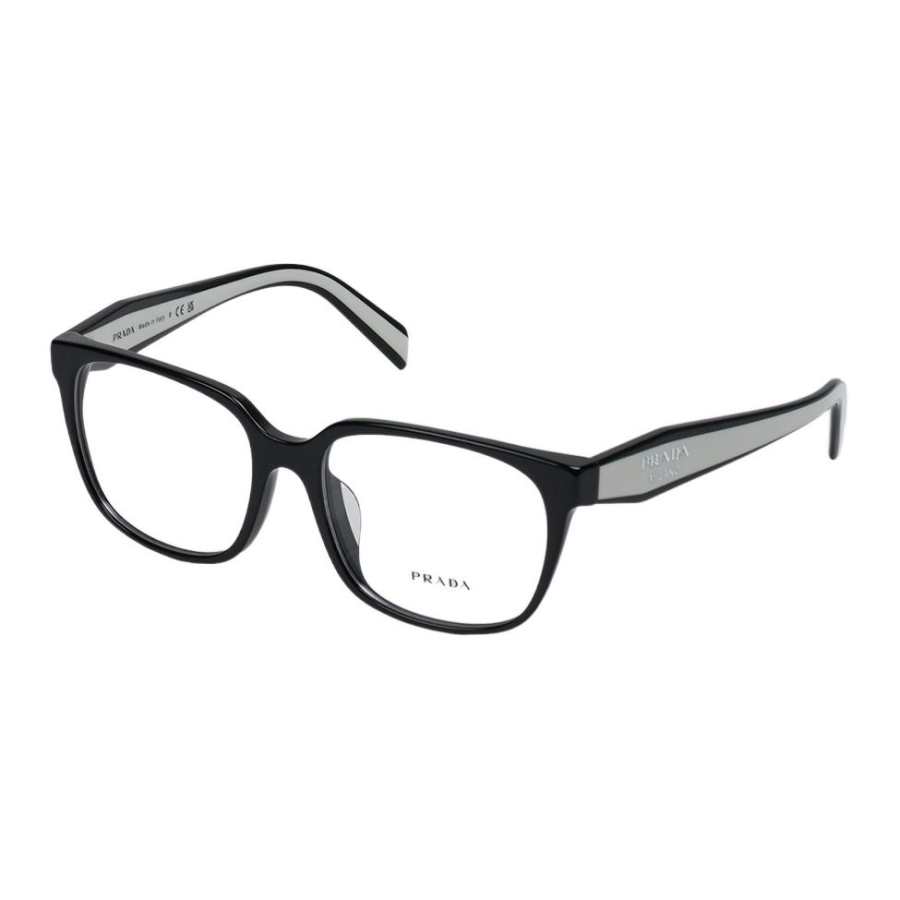 PRADA PRADA Irregular Shape Eyeglass Frames Women's Black