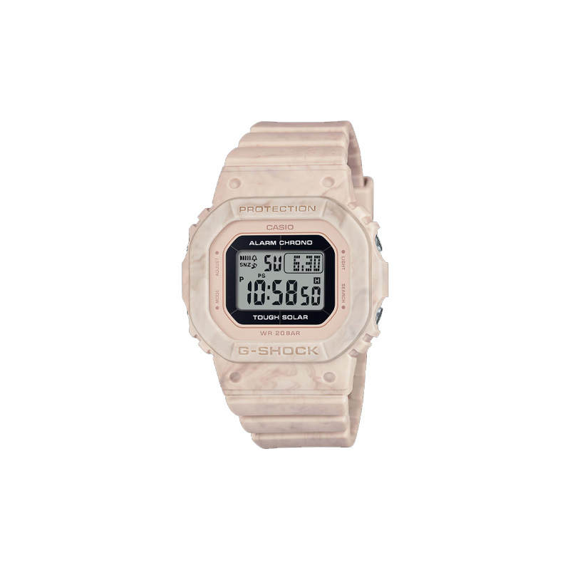 G-SHOCK G SHOCK 200m Waterproof Solar Movement Resin Strap Watch Women's Watch White Dial