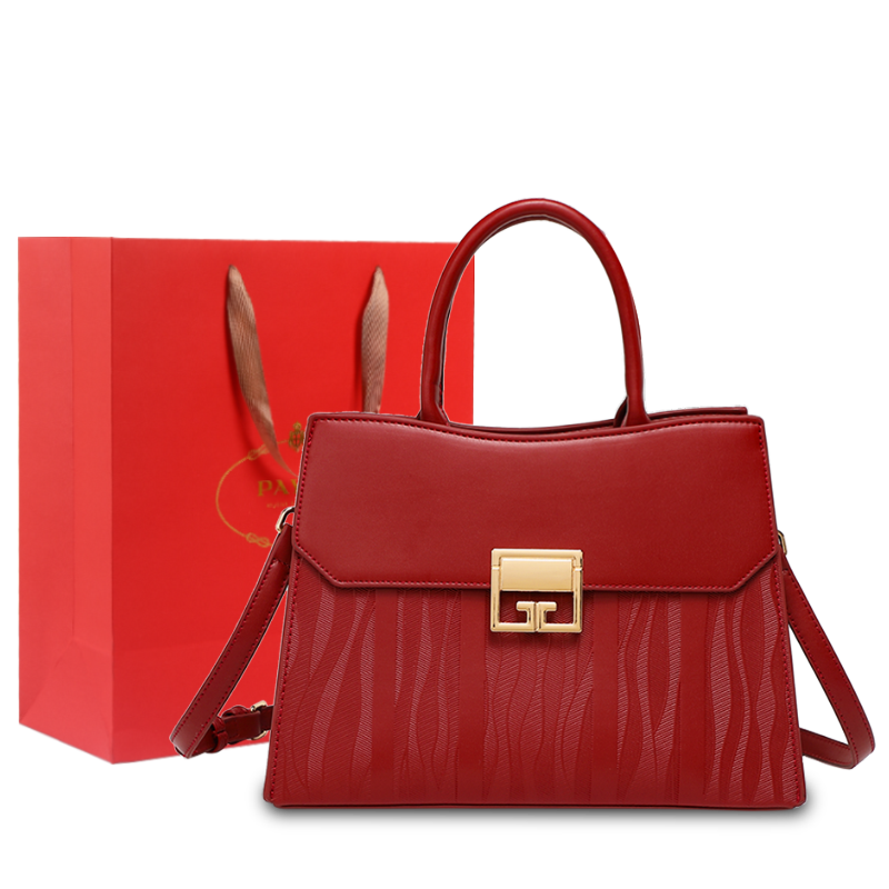 PAYOT Microfiber Synthetic Leather Wedding Bag, Shoulder Bag, Crossbody Bag, Handbag Regular Women's Burgundy