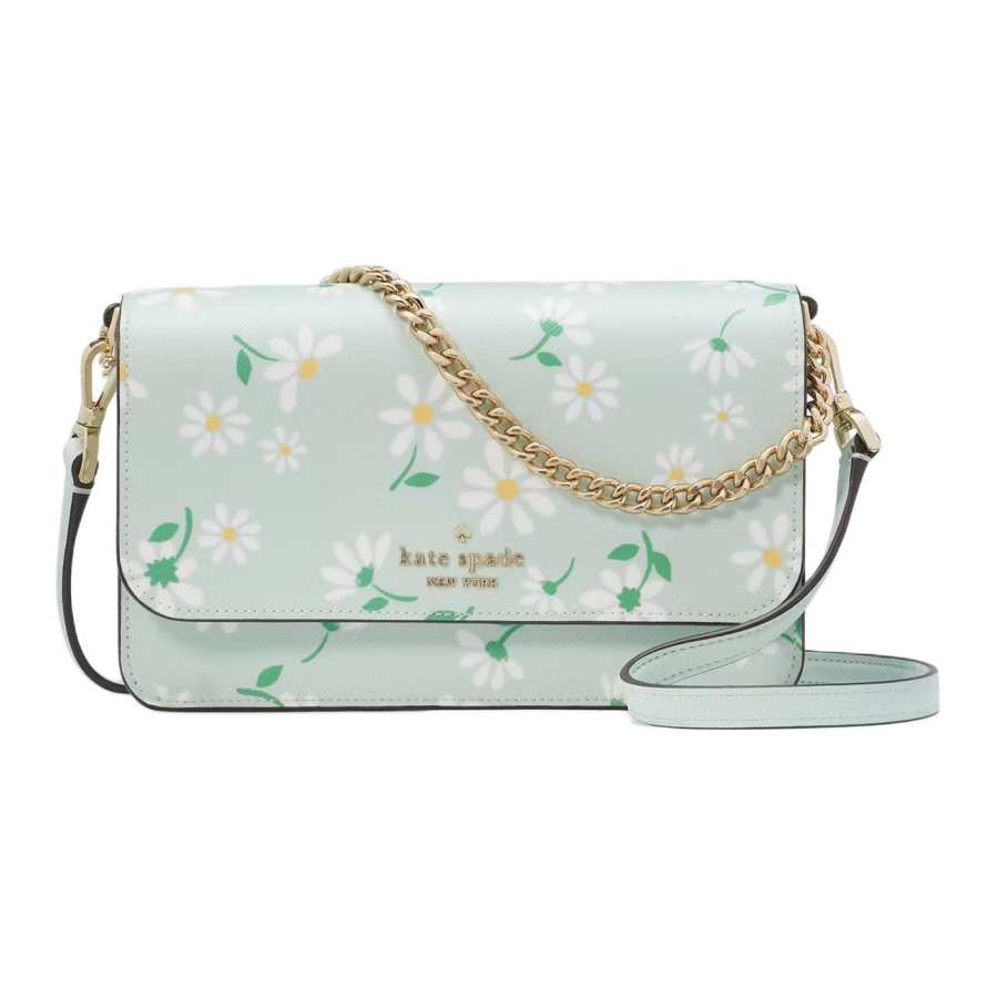 Kate Spade Cross Grain PVC Crossbody Bag, Shoulder Bag Small Women's Crystal Blue Multicolor