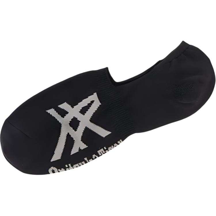 Onitsuka Tiger No Show Socks Unisex 1 Pack Black Floral Gray