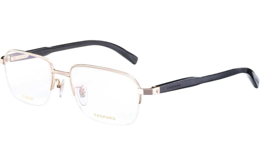Chopard CHOPARD Pure Titanium Ox Horn Square Eyeglass Frames Men's