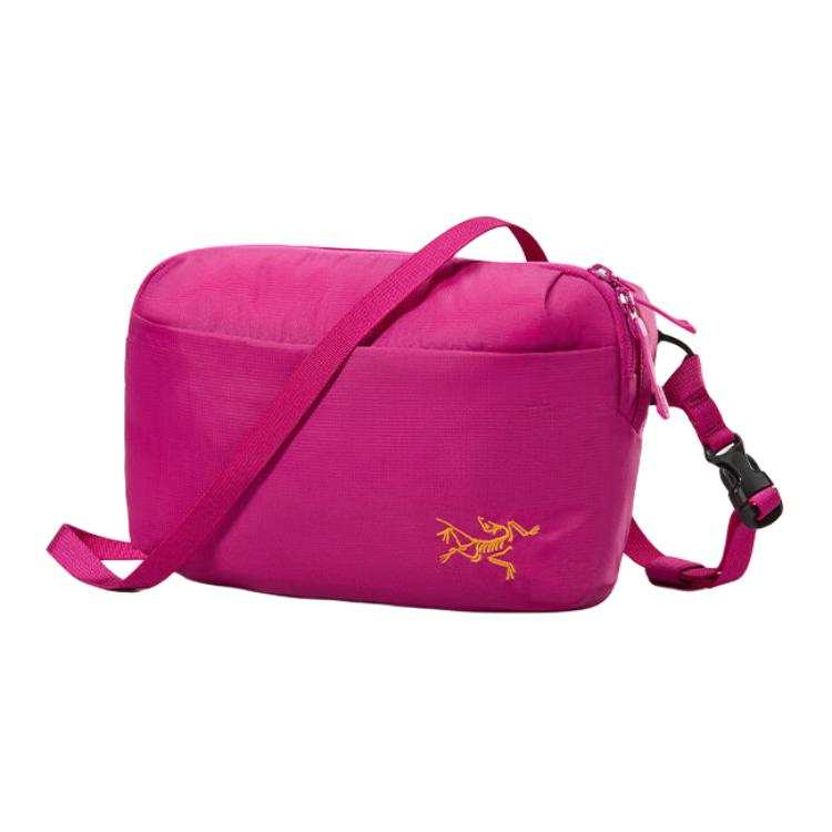 Arcteryx Arc'teryx 6L One Shoulder Crossbody Outdoor Bag Polyamide Crimson Water Red & Edziza Orange Women's
