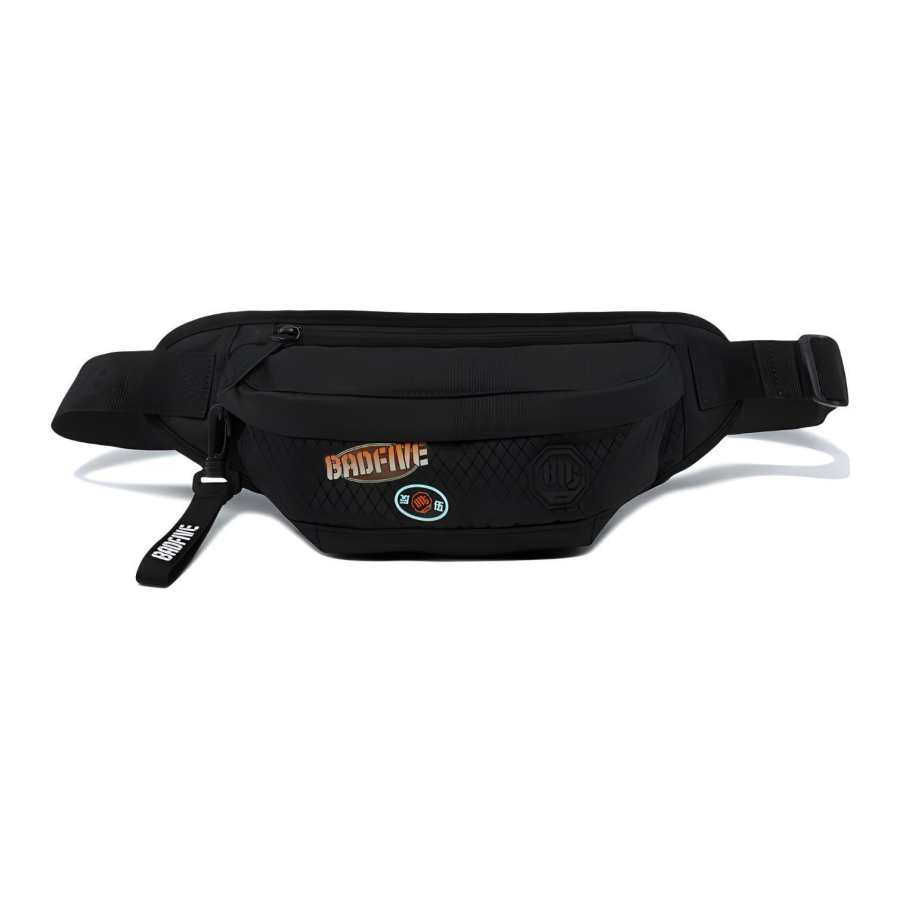 Li-Ning Li Ning Polyester Crossbody Bag, Shoulder Bag Unisex Black
