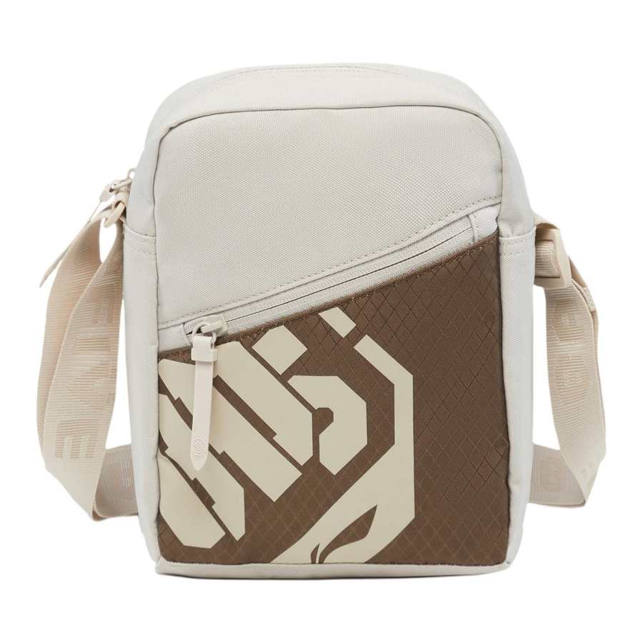 Li-Ning Li Ning Polyester Shoulder Bag, Crossbody Bag Unisex Oat Gray & Brown