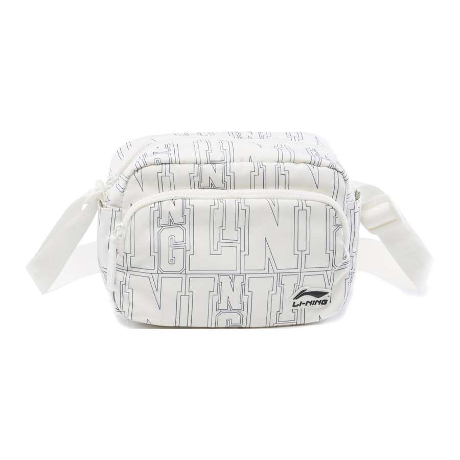 Li-Ning Li Ning Polyester Shoulder Bag, Crossbody Bag Unisex Ivory