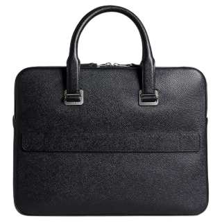 Dunhill Cadogan Leather Briefcase Men's Black