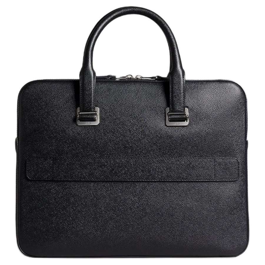 Dunhill Cadogan Leather Briefcase Men's Black
