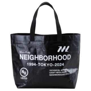 NEIGHBORHOOD Polyethylene Tote Bag, Shopping Bag, Shoulder Bag, Handbag Medium Unisex Black