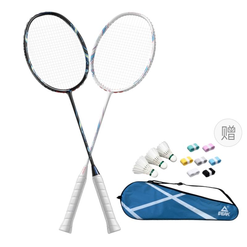 PEAK PEAK TIAMO Full Carbon Badminton Rackets Speed Type Enhanced Swing Speed Professional 673MM Double Rackets Multicolor