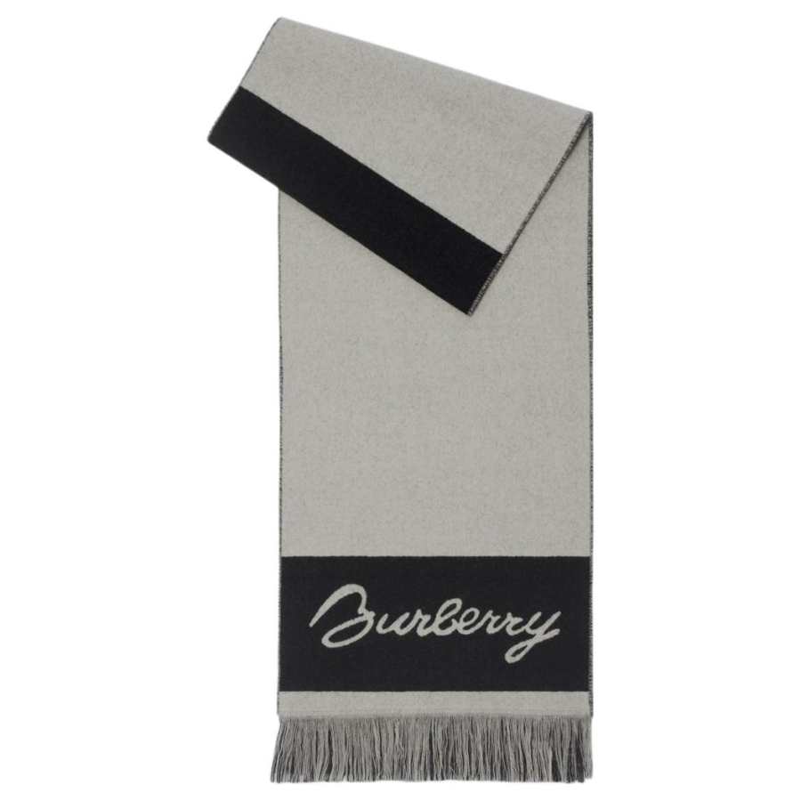 Burberry Burberry Ekd Logo Wool Scarf