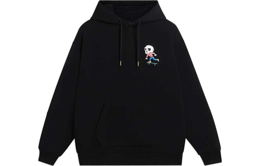 Li-Ning Li Ning Sweatshirts Men's Black Hooded Moderate Regular
