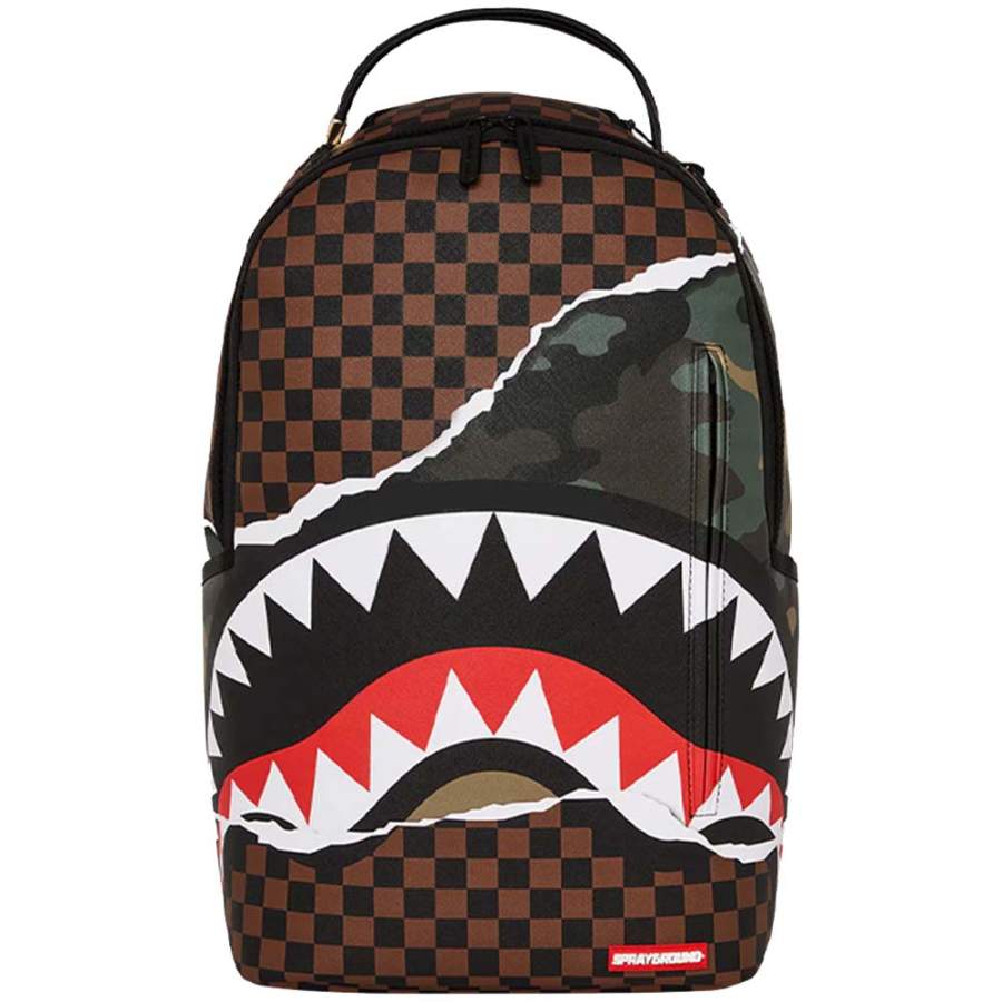 SPRAYGROUND SPRAYGROUND PVC Backpack Regular Unisex Brown Black