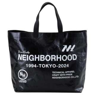 NEIGHBORHOOD Polyethylene Tote Bag, Shopping Bag, Shoulder Bag, Handbag Regular Unisex Black
