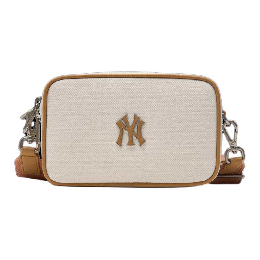 MLB New York Yankees Polyester Crossbody Bags Unisex Dark Cream