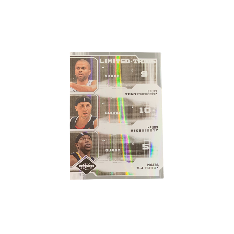 PANINI 2009 Tony Parker Mike Bibby TJ Ford Teca 09/25 Parker Dual Pan Star Card Product Access Sports Cards 1 Pc