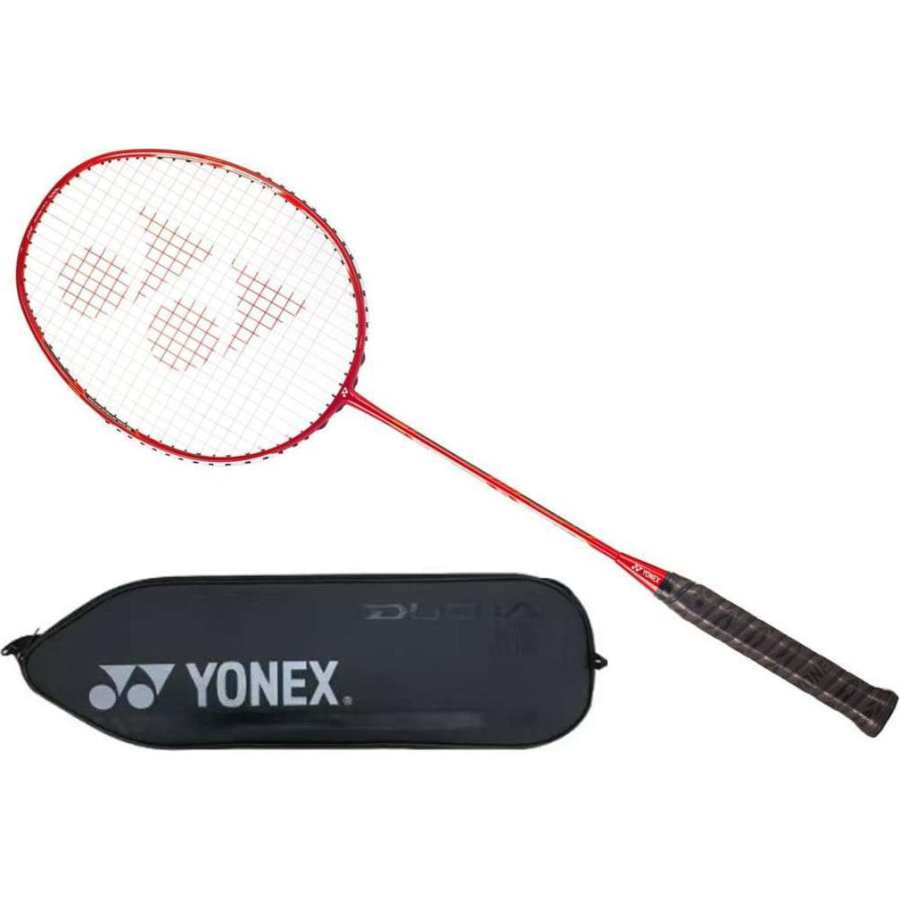 YONEX Double Blade DUORA 7 Full Carbon Badminton Rackets Control Type All around Defense Professional Unisex Red