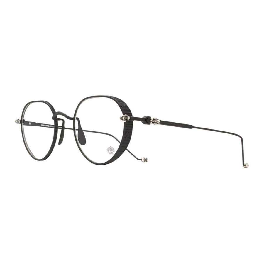 Chrome Hearts Chrome Hearts Round Eyeglass Frames Unisex Black