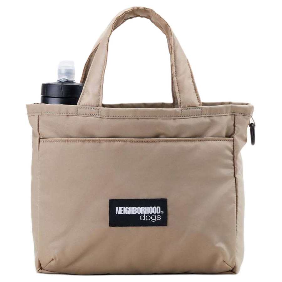 NEIGHBORHOOD Nylon With Polyester Handbag Unisex Light Umber/Black/Gray