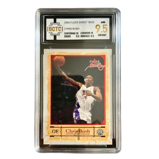 FLEER Raptors Rising Stars Era, Chris Bosh King Of The Court Player Card, 20 Year Old Card Graded Cards 1 Pc