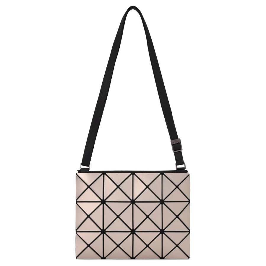 ISSEY MIYAKE Artificial Leather Shoulder Bag, Crossbody Bag Women's Light Pink