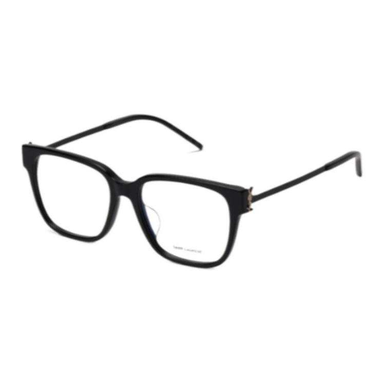 SAINT LAURENT SAINT LAURENT Irregular Shape Eyeglass Frames Women's Black