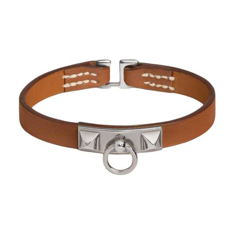 HERMES Leather Wristband, Hand Jewelry Women's Multicolor