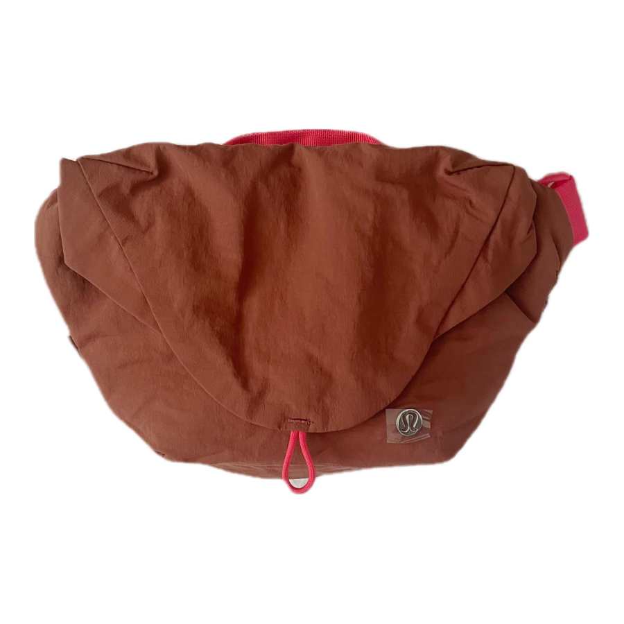 Lululemon Nylon Portable One Shoulder Crossbody Pouch Women's Bronze Brown & Glaze Pink
