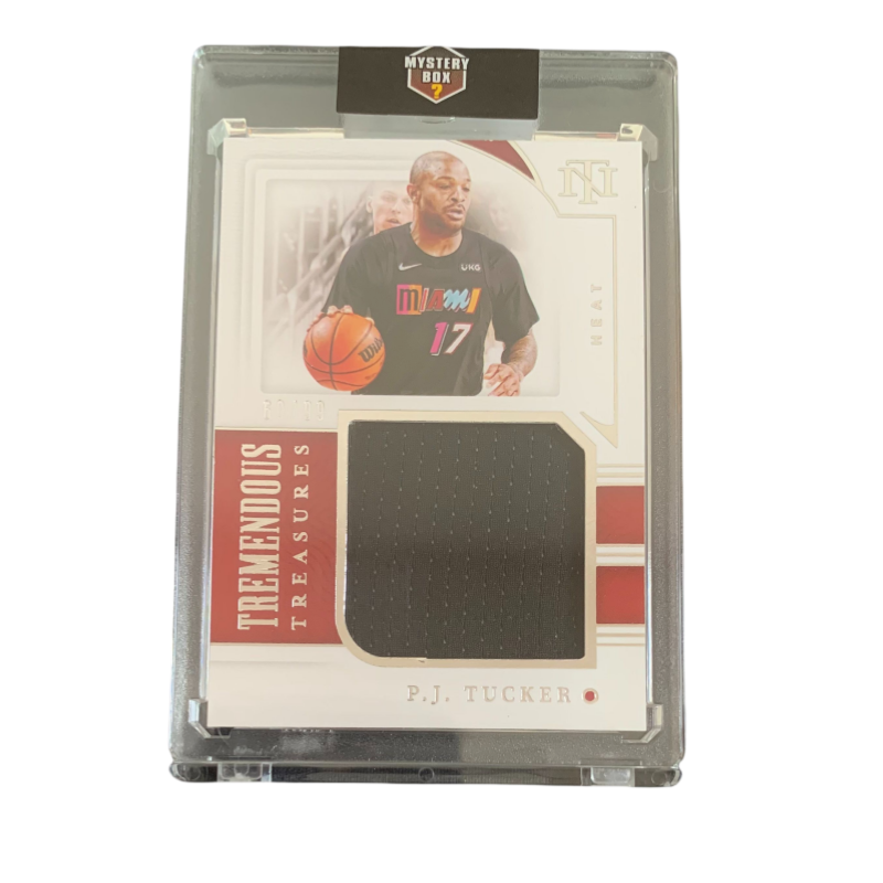 PANINI 2021 22 PJ Tucker, Miami Heat, Large Window Game Used Jersey 60/99, Basketball Card, Card Access Pass
