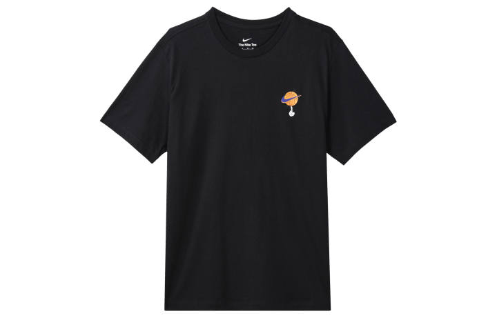 Nike Nike T Shirts Men's Black Crew Neck Moderate Straight Fit