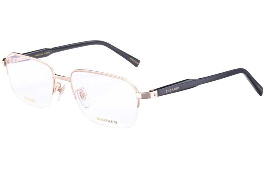 Chopard CHOPARD Titanium Ox Horn Square Eyeglass Frames Men's