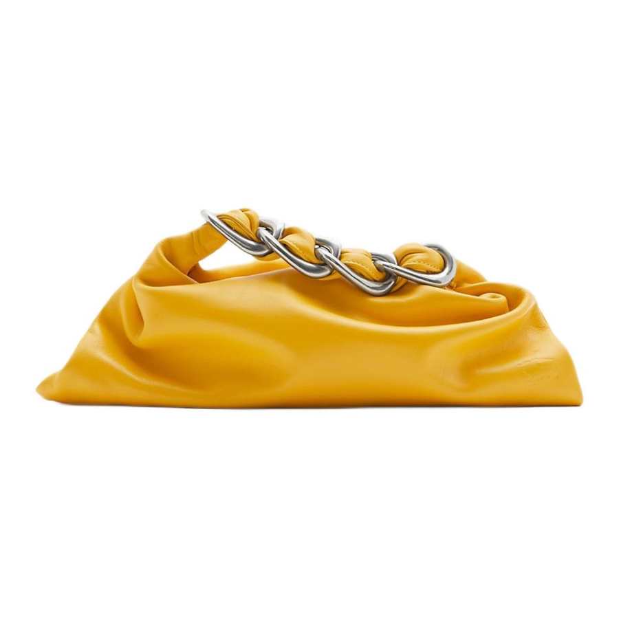 Burberry Calfskin One Shoulder Handbag Mini Women's Sunflower Yellow