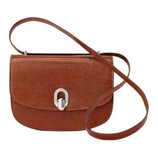 SAVETTE Lizard Skin Shoulder Bag, Crossbody Bag Women's Maple Leaf