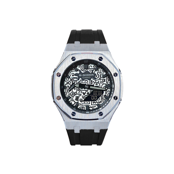 CASIO CASIO Unisex Liquid Crystal/Analog Dual Display Series 48.5mm Black Watch
