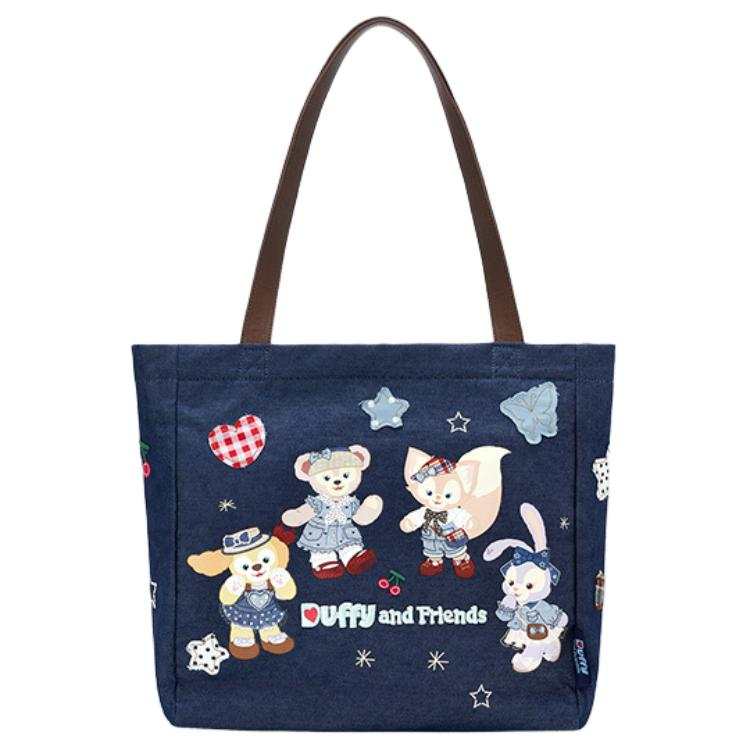 Disney Cotton Tote Bag, Shopping Bag, Handbag, Shoulder Bag Regular Unisex Blue
