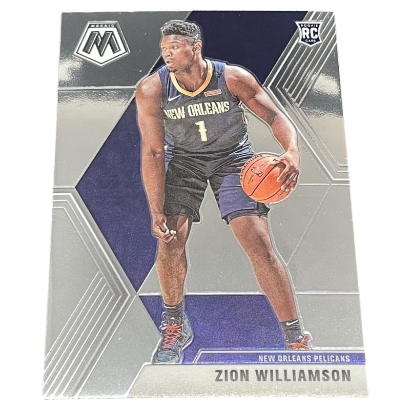 PANINI 2019 20 Mosaic Pelican, Zion Williamson, Rookie Card Star Card, Card Collection Pass Sports Cards 1 Pc