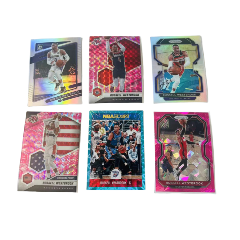 PANINI Russell Westbrook Refringence 6 Piece Combination, Basketball Card, Card Access Pass Sports Cards 6 Pcs