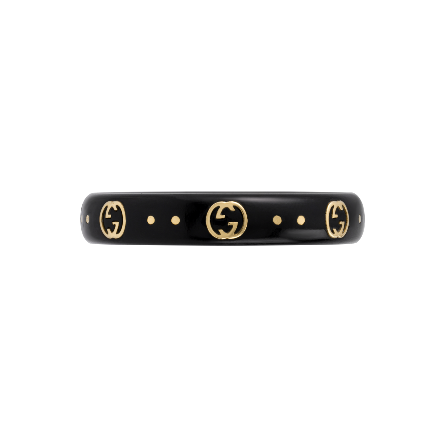 GUCCI 18kt Yellow Gold Icon Band Ring