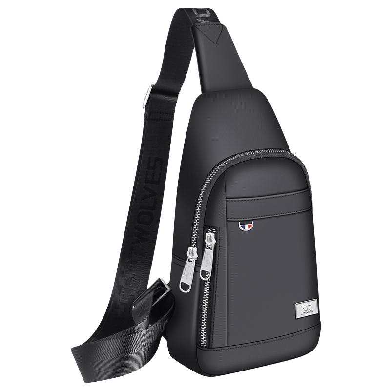 SEPTWOLVES Oxford Shoulder Bag, Crossbody Bag, Fanny Pack, Sling Bag Regular Unisex Black/Gray/Blue
