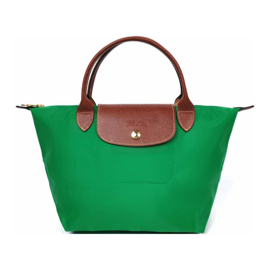 LONGCHAMP Le Pliage Polyamide Canvas With Leather Dumpling Bag Handbag Small Women's Green