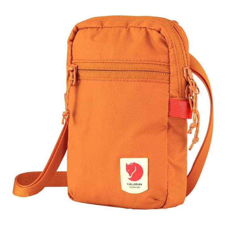 Fjallraven High Coast 0.8L Shoulder Bag, Crossbody Bag, Outdoor Bag Recycled Nylon Sunset Orange Unisex
