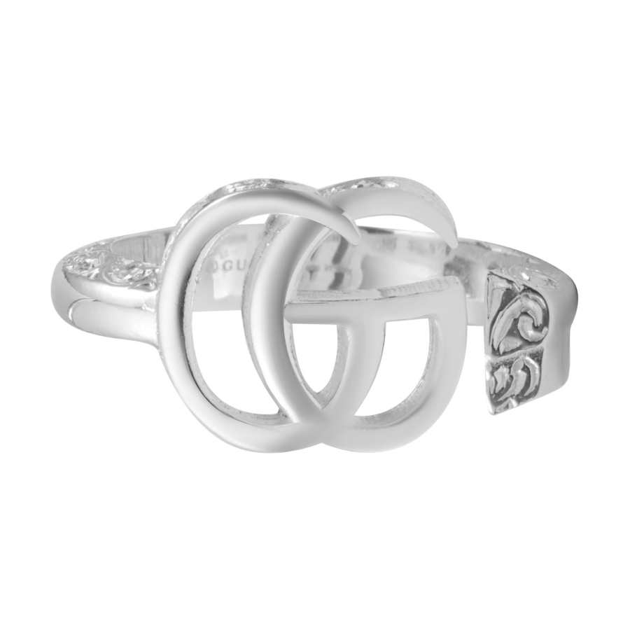 GUCCI Marmont 925 Sterling Silver Rings Unisex Silver