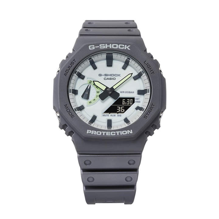 CASIO CASIO Unisex Liquid Crystal/Analog Dual Display Series Gray Watch GA-2100HD-8AP