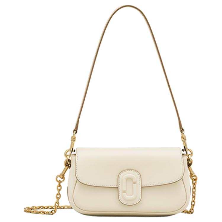 MARC JACOBS Cow Leather Crossbody Bag, Shoulder Bag Women's White