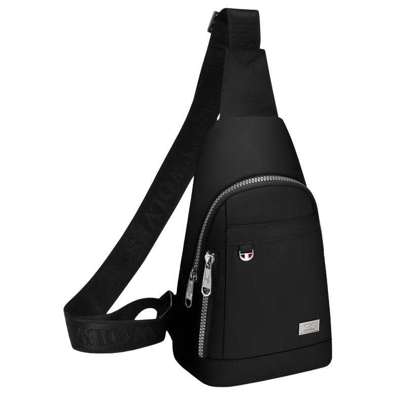 SEPTWOLVES Oxford Shoulder Bag, Crossbody Bag, Fanny Pack, Sling Bag Regular Men's Black/Blue