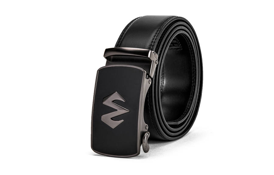 BABAMA Cow Leather Belts Men's Width 3.5cm